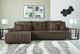 Signature Design by Ashley® Top Tier 3-Piece Chocolate Manual Reclining Left-Arm Facing Sectional and Chaise-1