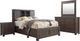 Liberty Furniture Thornwood Hills 4-Piece Rock Beaten Brown Queen Bookcase Bedroom Set-0