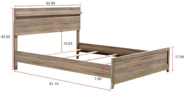 Crown Mark Tilston Natural Queen Panel Bed-2
