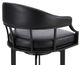 Armen Living Edy Black Swivel Bar Stool-2