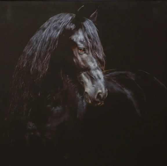 StyleCraft Black Horse Wall Art-1