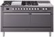 Ilve® Professional Plus II 60" Graphite Matte Pro Style Dual Fuel Range-0