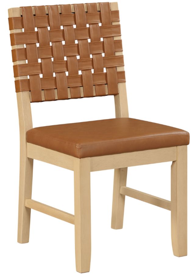 Steve Silver Co. Reid 2-Piece Camel/Sand Rope Dining Side Chair Set-0