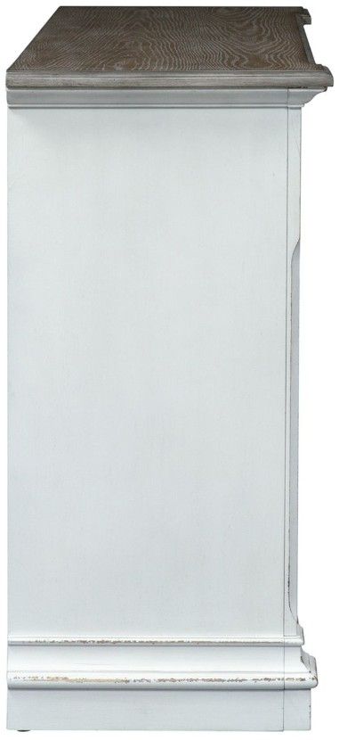 Liberty Furniture Abbey Park Antique White/Weathered Brown Buffet-3