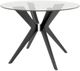 Canadel Downtown Glass Top Round Dining Table with Peppercorn Washed Base-0