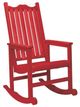 C R Plastic Red Outdoor Porch Rocker-0