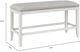 Standard Furniture Kyle Light White Counter Height Upholstered Bench-1