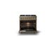 Viking® 5 Series 36" Golden Hour Pro Style Dual Fuel (LP) Range with Brushed Brass Trim-1