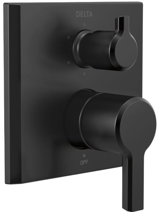 Delta Pivotal® Monitor® 14 Series Matte Black Valve Trim with 6-Setting Integrated Diverter-0
