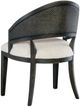 Hooker® Furniture Retreat Black Sand/Neo Cream Cane Barrel Back Dining Arm Chair-3