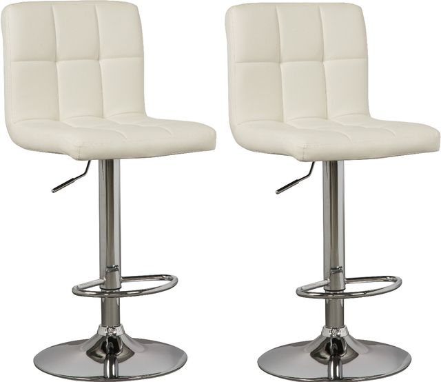 Signature Design by Ashley® Bellatier 2-Piece Bone Bar Stool Set-0