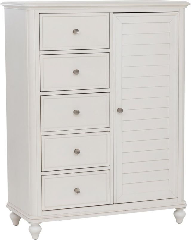 Powell® Naples Antique White Wardrobe-0