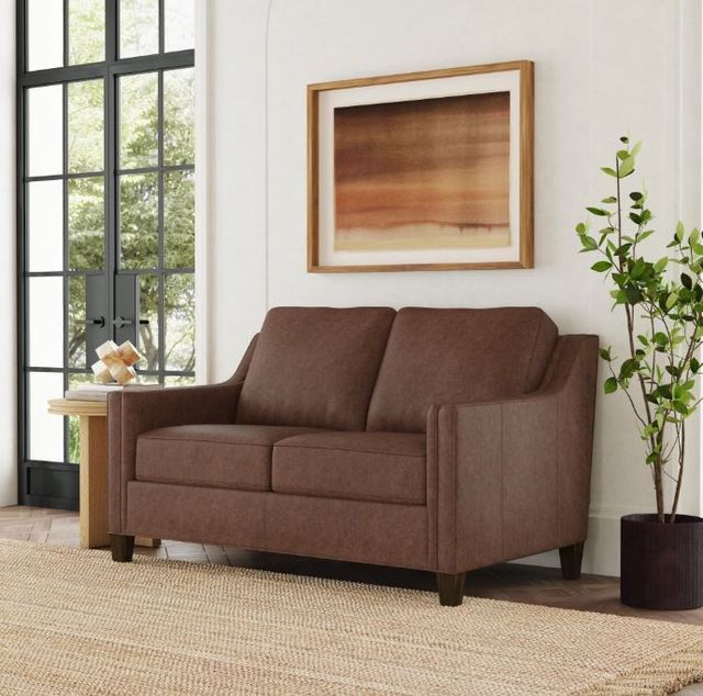 Flexsteel® Customizable Finley Leather Loveseat-1
