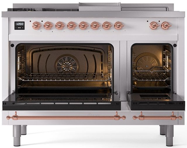 Ilve® Nostalgie II Series 48" Custom RAL Color Pro Style Dual Fuel Range-1