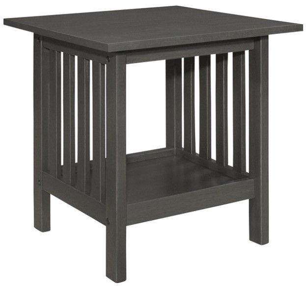 Mazin Furniture Lewiston 3-Piece Antique Gray Occasional Table Set-2