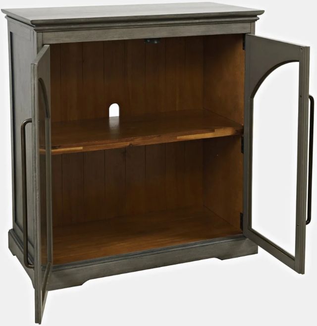 Jofran Inc. Archdale Gray 2-Door Gothic Arch Accent Cabinet-3