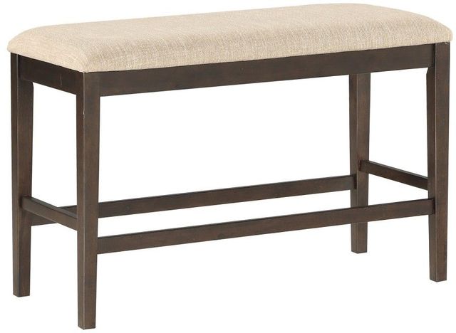 Homelegance® Balin Dark Brown Counter Height Bench-0