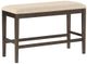 Homelegance® Balin Dark Brown Counter Height Bench-0