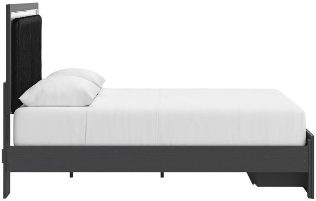 Signature Design by Ashley® Zuraleus Black Queen Upholstered Storage Panel Bed-3