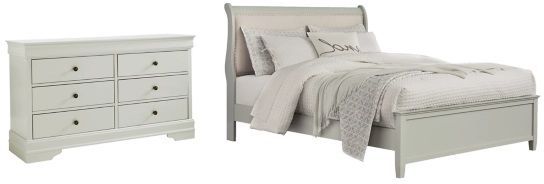 Signature Design by Ashley® Jorstad 2-Piece Gray California King Sleigh Bed Set-0