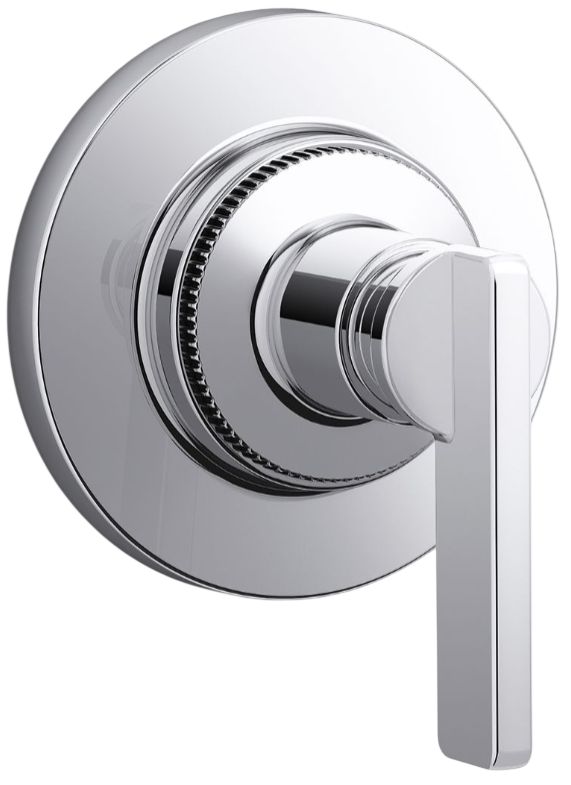 KOHLER® Castia® by Studio McGee MasterShower® Polished Chrome Transfer Valve Trim with Lever Handle-0