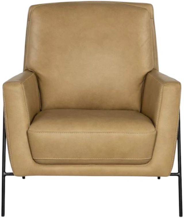 Hooker® Furniture CC Ankur Sand Leather Amette Club Chair-2