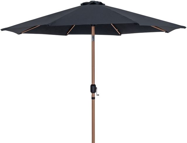 Meridian Furniture Fiji Black Aluminum Outdoor Patio Umbrella-0