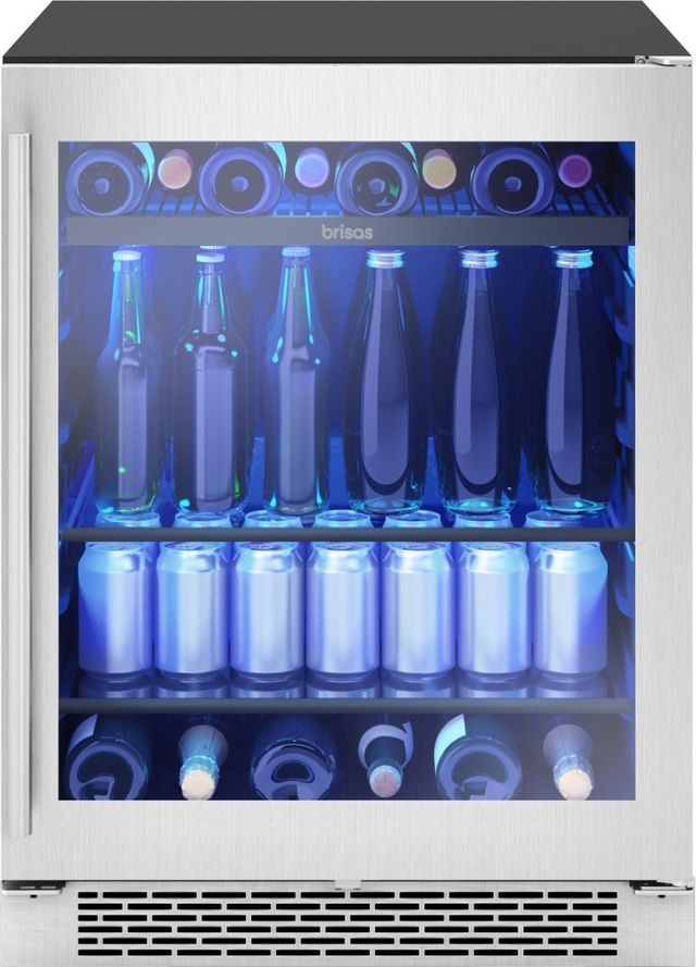 Zephyr Brisas 24" 5.1 Cu. Ft. Stainless Steel Beverage Center-2