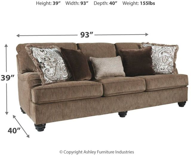 Benchcraft® Braemar Brown Sofa-3