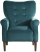 Mazin Furniture Kyrie Teal Upholstered Accent Chair-1