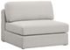 Meridian Furniture Beckham Beige Linen Polyester Modular Armless Chair-0