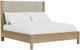Riverside Furniture Davie Gray/Pale Oak King Upholstered Panel Bed-0