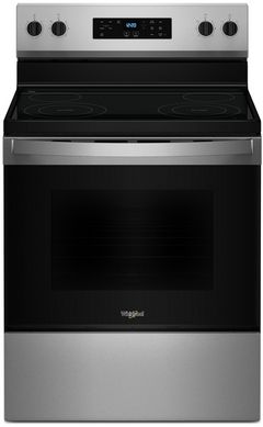 Whirlpool® 30" Stainless Steel Freestanding Electric Range