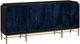 Currey & Company Kallista Dark Sapphire/Caviar Black/Antique Brass Credenza-0