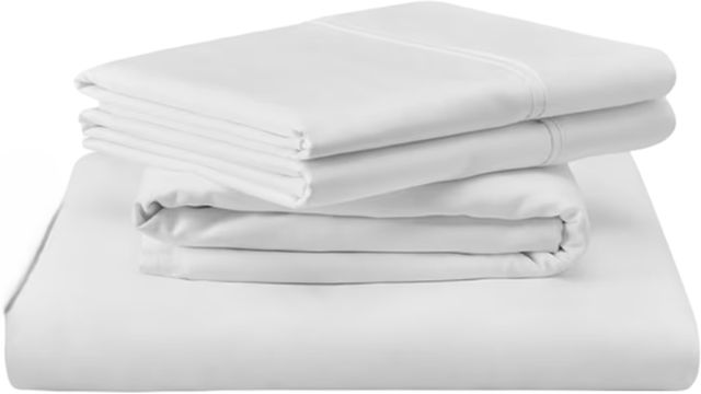 Tempur-Pedic® TEMPUR Luxe 3-Piece White Egyptian Cotton Twin Sheet Set-0