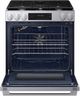 Samsung Bespoke 30" Stainless Steel Smart Slide-In Gas Range with No-Preheat Air Fry Max-1
