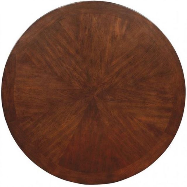 Furniture of America® Carlisle Brown Cherry Round Dining Table-3
