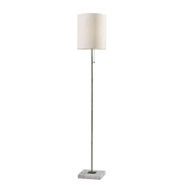 Adesso® Fiona Brushed Steel Floor Lamp-0