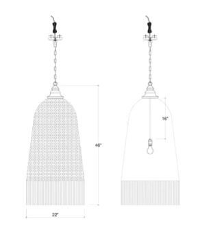 Bramble Verdon Velvet Pendant-1