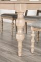 Furniture of America® Chesapeake Light White Wash Dining Table-3