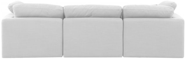 Meridian Furniture Indulge 3-Piece White 105" Sofa-3