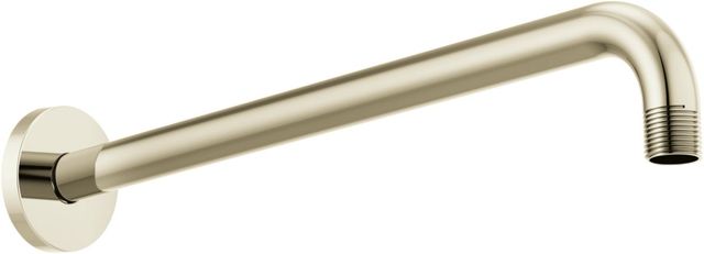 Brizo Essential™ Brilliance® Polished Nickel 16" Linear Round Wall Mount Shower Arm and Flange-0
