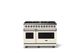 Viking® 5 Series 48" Pure White Pro Style Dual Fuel (NG) Range with Polished Chrome Trim-0
