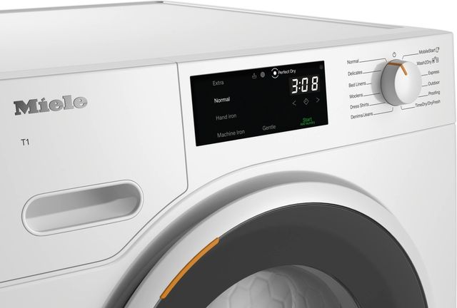 Miele T1 White Edition 4.1 Cu. Ft. Lotus White Electric Ventless Dryer with Heat Pump-2