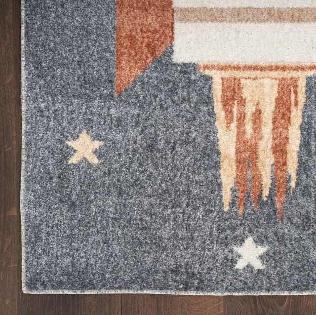 Nourison Home™ Astra Machine Washable 5' x 7' Sky Blue Area Rug-2