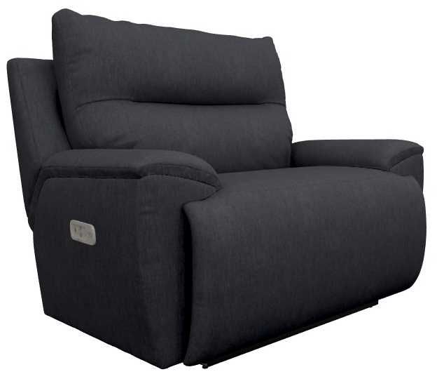 La-Z-Boy® Palmer Midnight Power Reclining Chair and a Half with Headrest-0