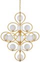 Currey & Company Storrs Gold/White Chandelier-4