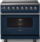 Viking® 5 Series 36" Slate Blue Pro Style Induction Range with Polished Chrome Trim-3