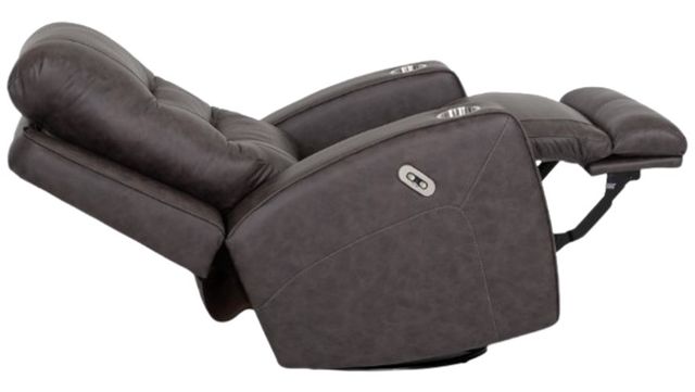 Franklin™ Aspen Duvall Gunmetal Power Swivel Recliner-3
