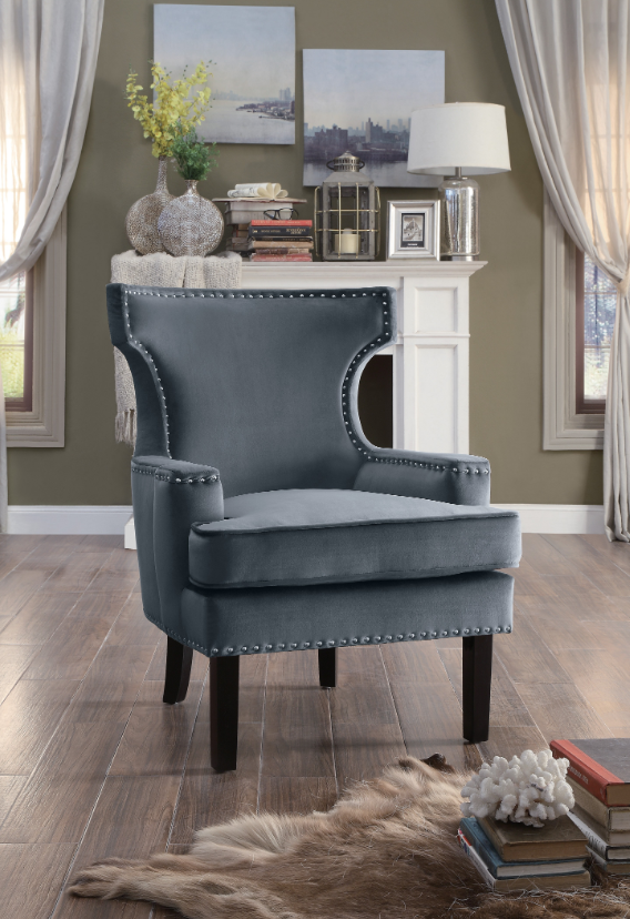Homelegance® Lapis Gray Accent Chair-3